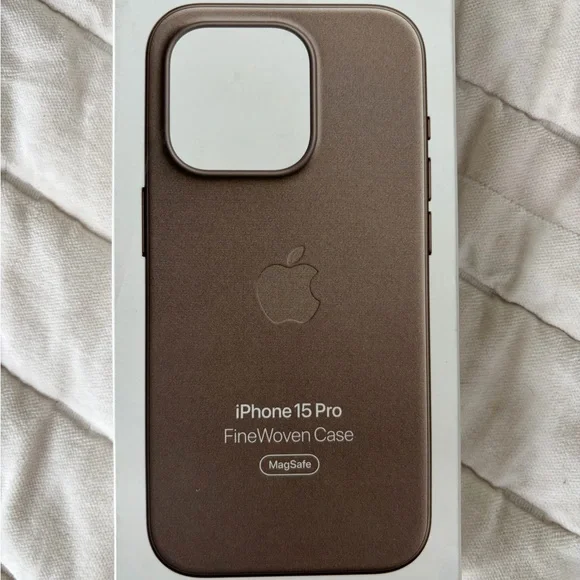 Apple iPhone 15 Pro FineWoven Case - Tan - Picture 1 of 3